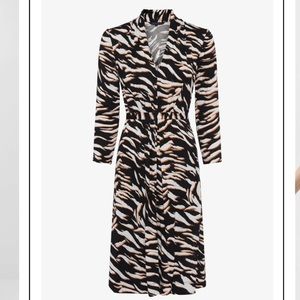 Tiger Print Shirt Dress,